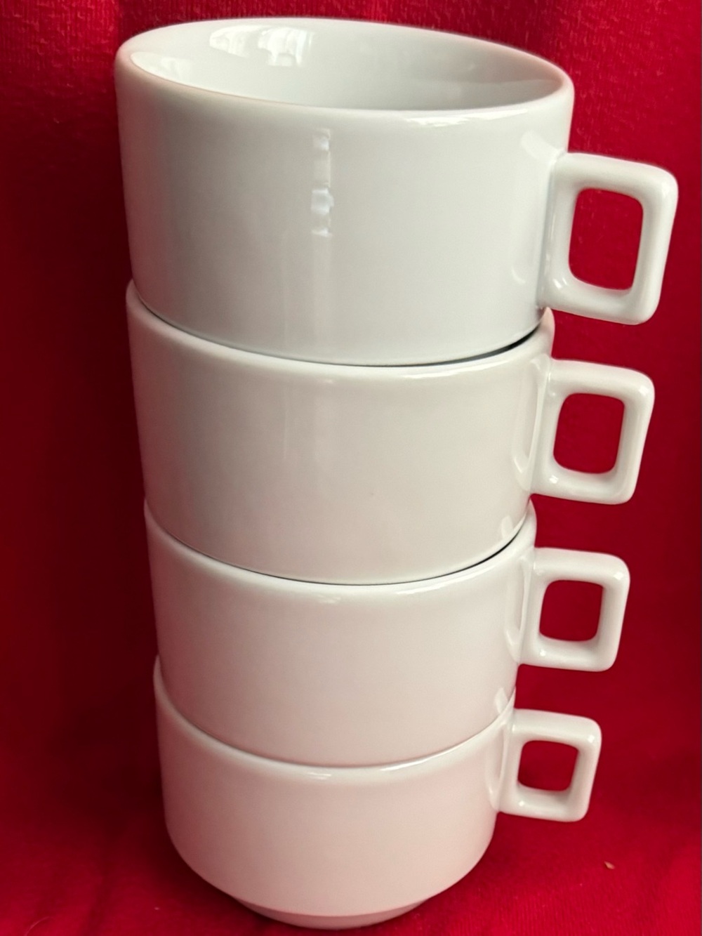 Vintage Demitasse/Espresso stacking cups. Set of 4  . Schmidt Brazil